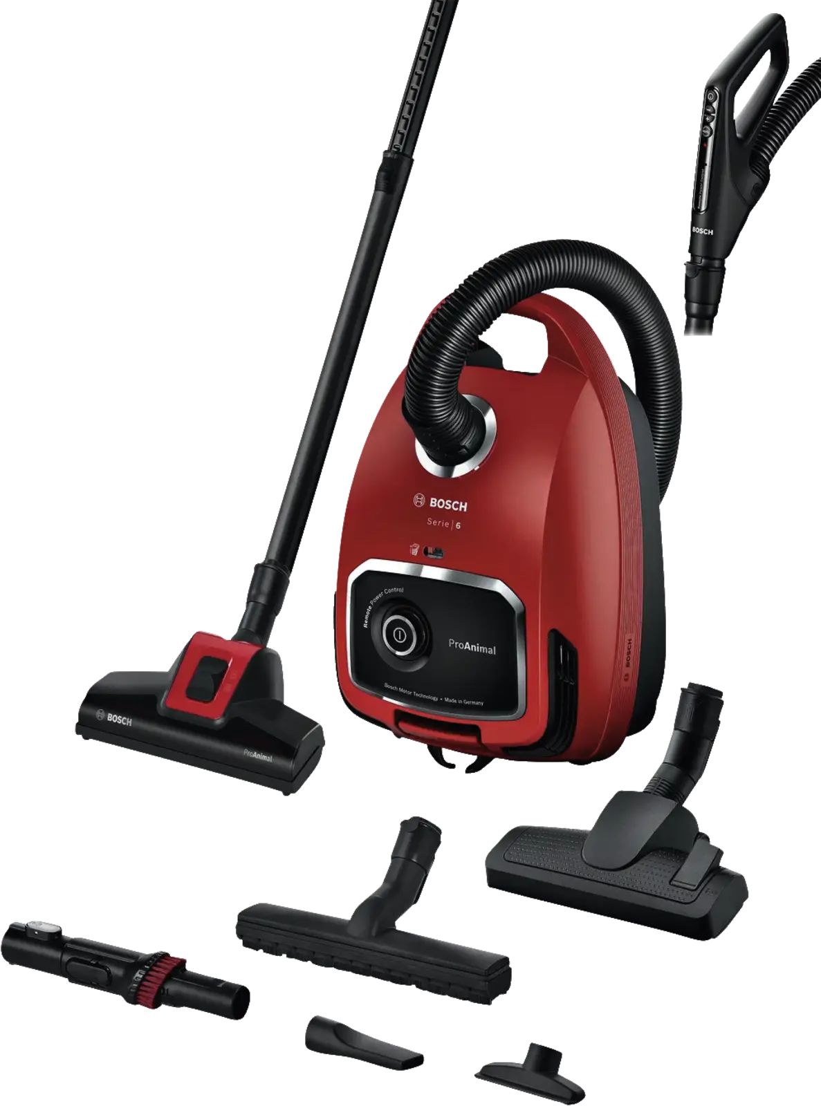 BOSCH BGL6PET3 Serie 6 ProAnimal Stofzuiger met Zak - Rood