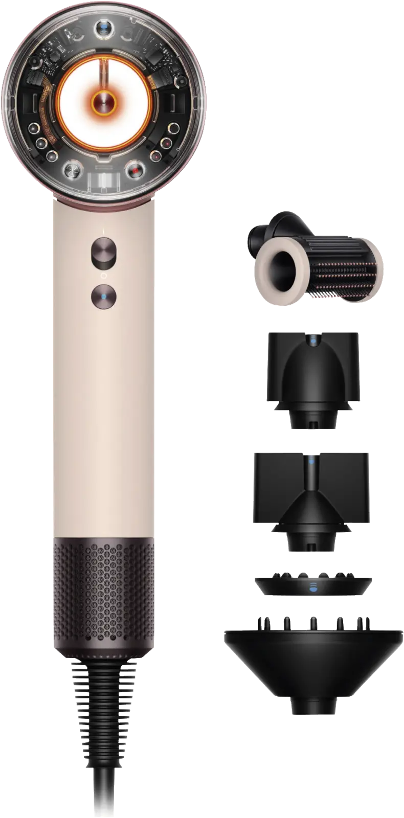Dyson Supersonic Nural Straight & Wavy Föhn - Haardroger - Ceramic Pink / Rose Gold
