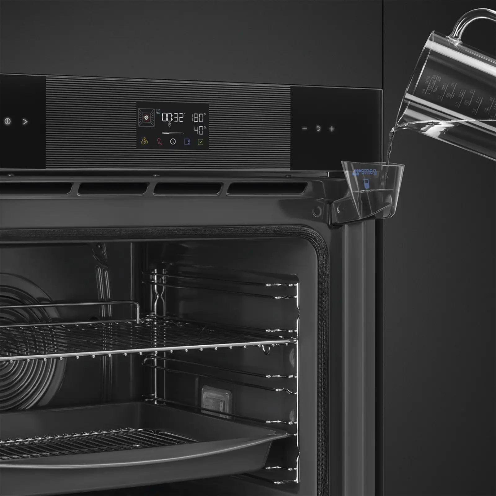 SMEG SOP6102S2PB3 Pyro Steam Galileo Inbouw Oven