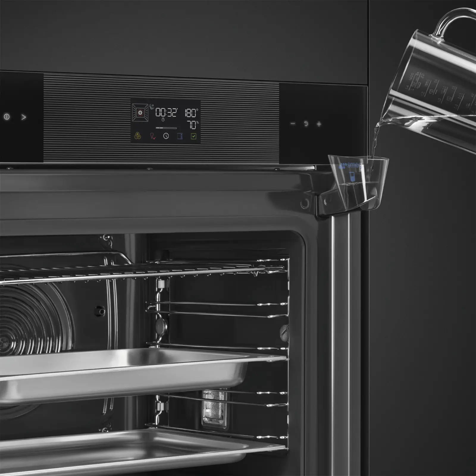 SMEG SO6102S3PB3 Linea Esthetisch Steam100 Galileo Inbouw Oven
