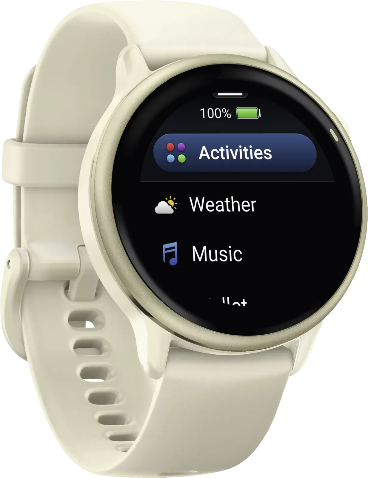 Garmin vívoactive® 6, Lunar Gold met Bone band