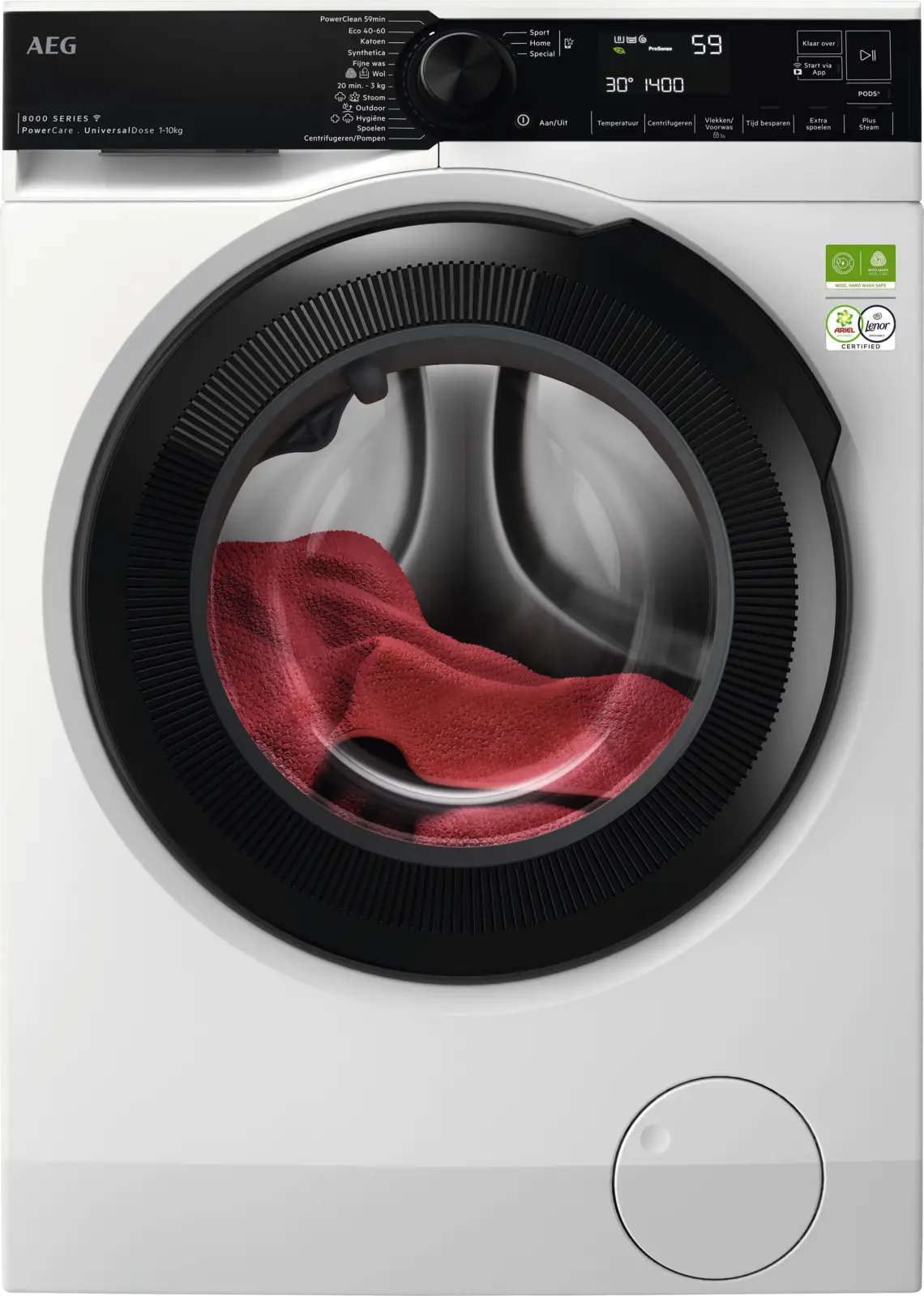 AEG LR86XDOSE 8000 PowerCare UniversalDose Wasmachine