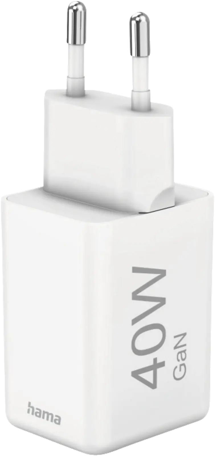 Snellader, GaN, 2x USB-C, super-mini-oplader, PD, 40 W