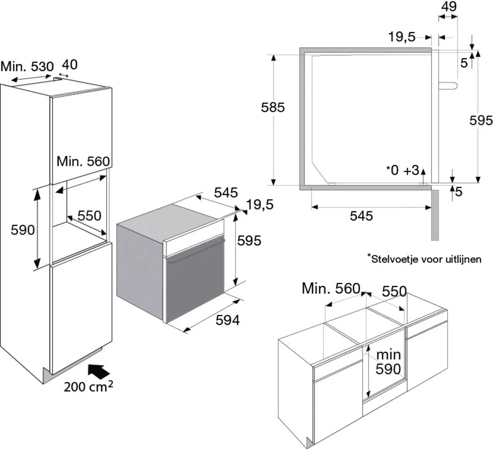 ATAG CX8671D Inbouwoven met Magnetron
