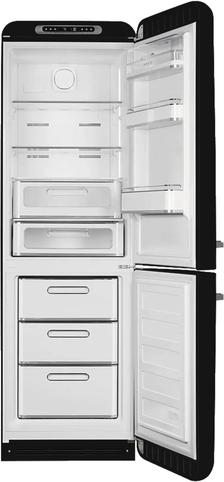 SMEG FAB32RBL6 Koelkast 50's Style - Zwart