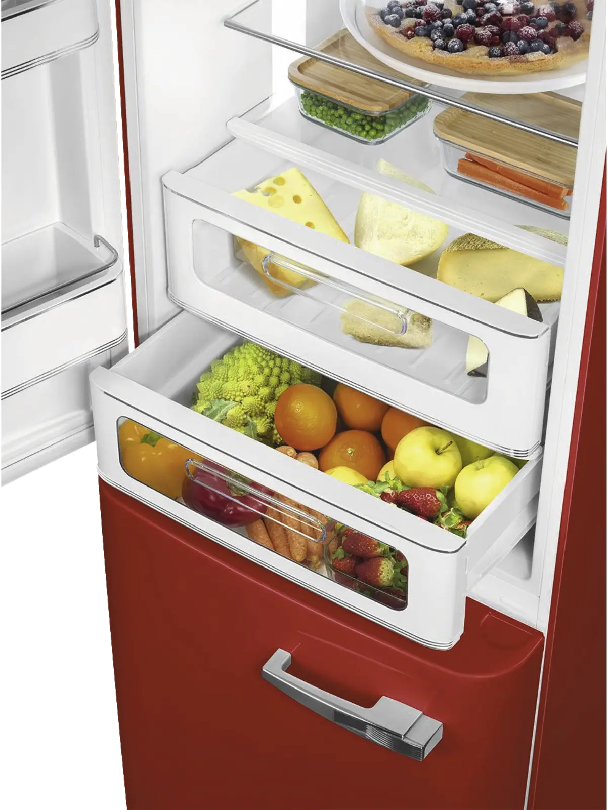 SMEG FAB32LRD6 Koelkast 50's Style - Rood