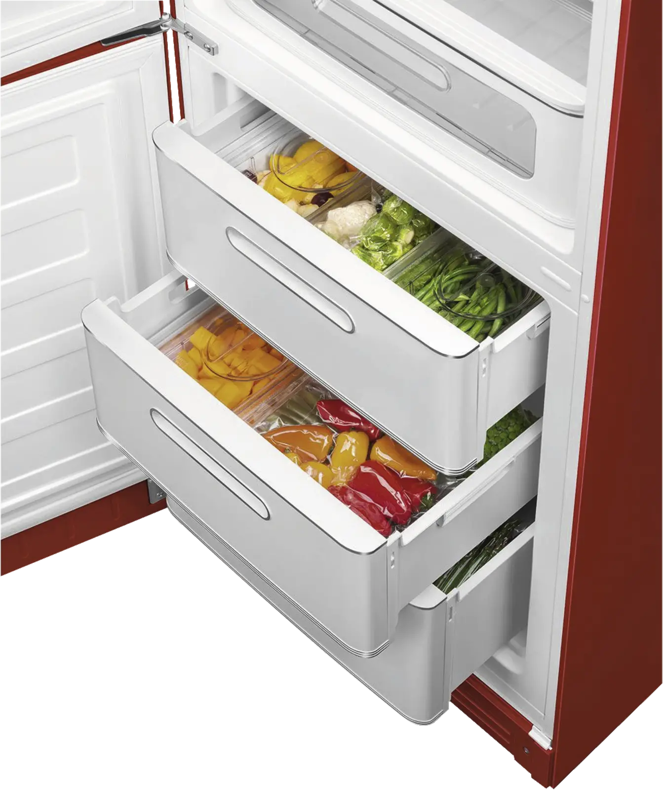 SMEG FAB32LRD6 Koelkast 50's Style - Rood