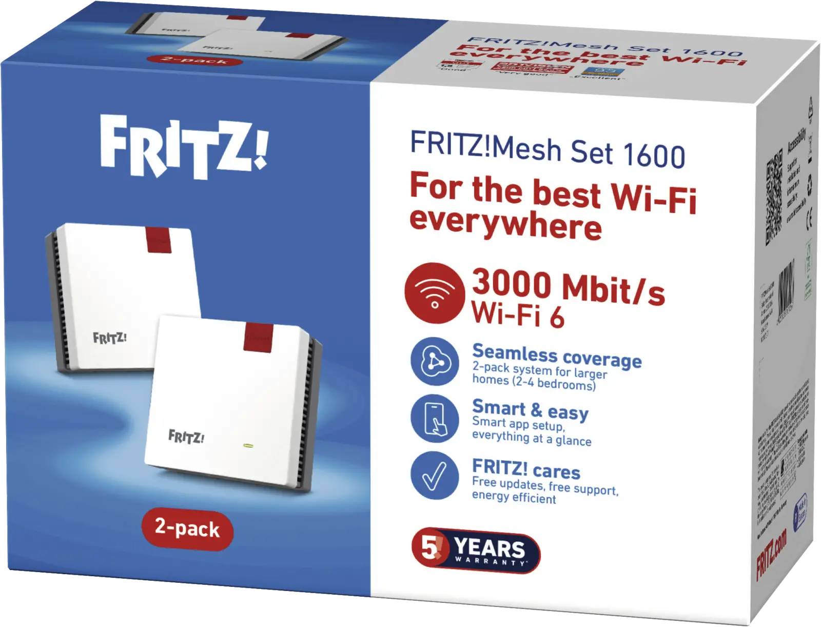 FRITZ! Mesh WiFi Set 1600 - 2 Stuks