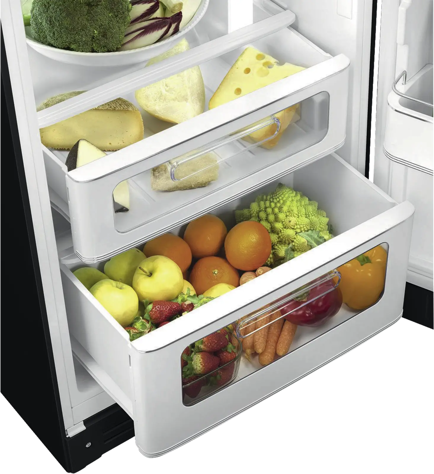 SMEG FAB30RBL6 Koel-vriescombinatie 50's Style - Zwart