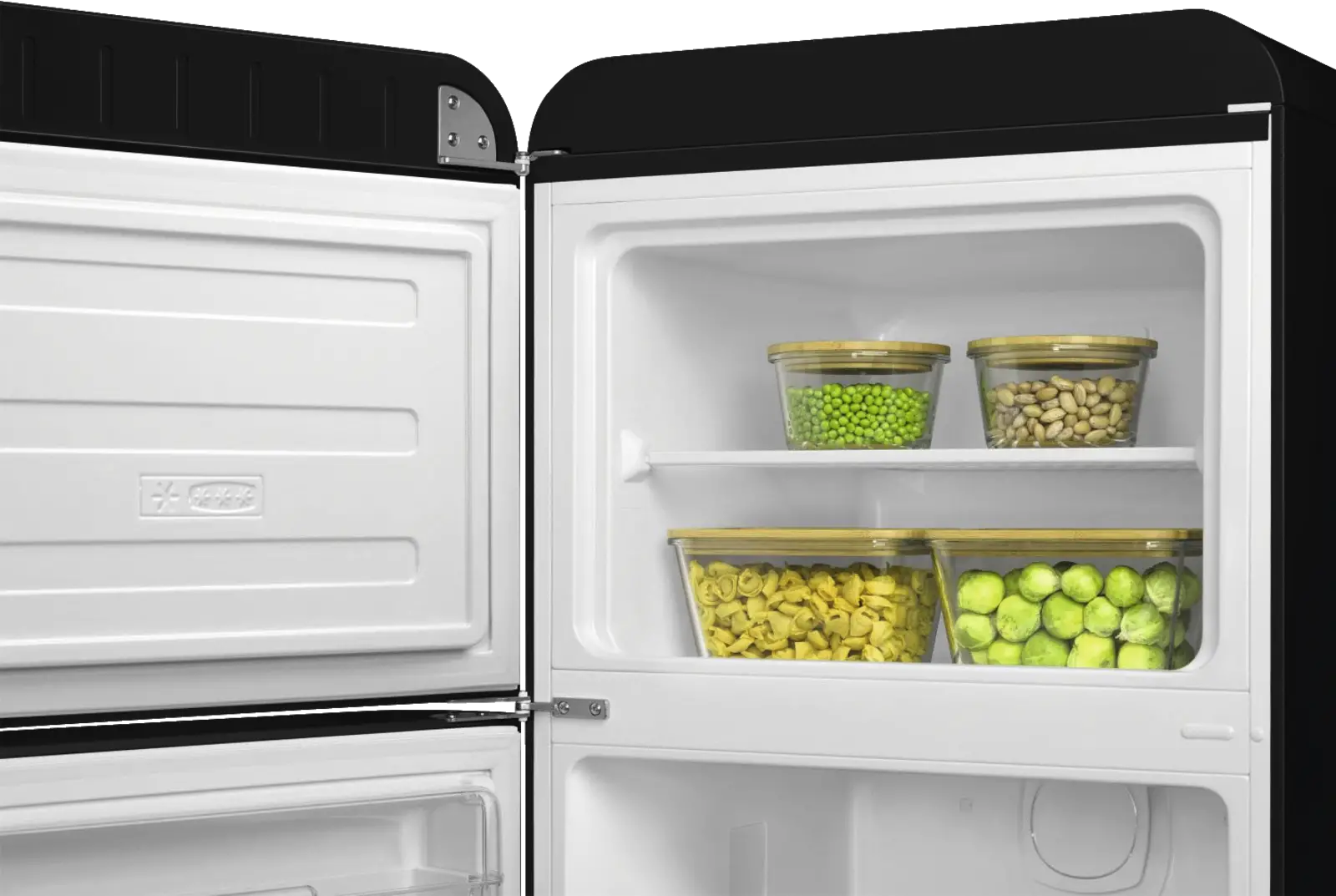 SMEG FAB30LBL6 Koel-vriescombinatie 50's Style - Zwart