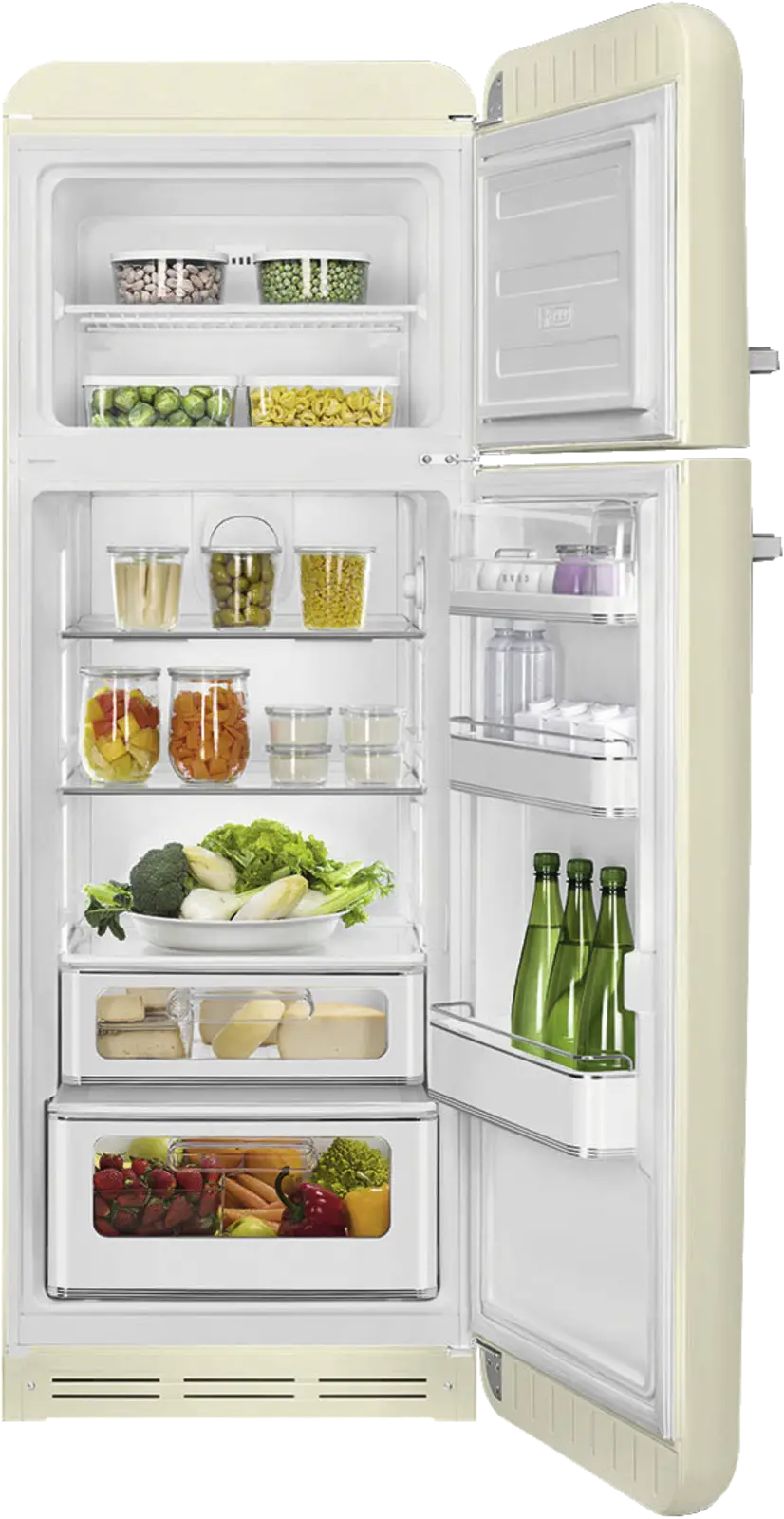 SMEG FAB30RCR6 Koel-vriescombinatie 50's Style - Creme