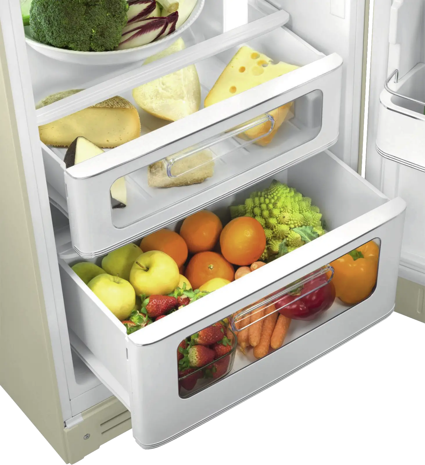 SMEG FAB30RCR6 Koel-vriescombinatie 50's Style - Creme