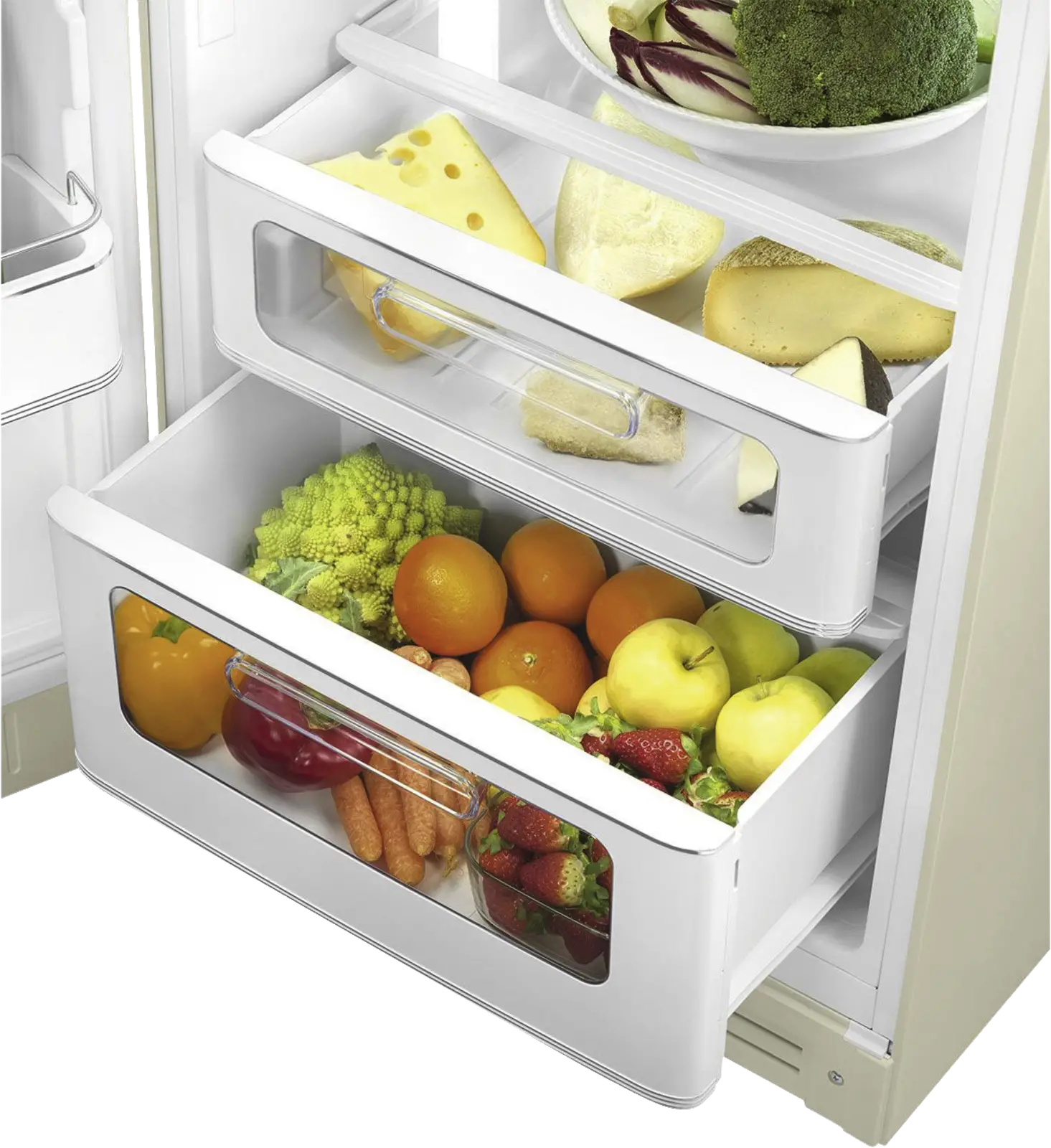 SMEG FAB30LCR6 Koel-vriescombinatie50"s Style - Creme