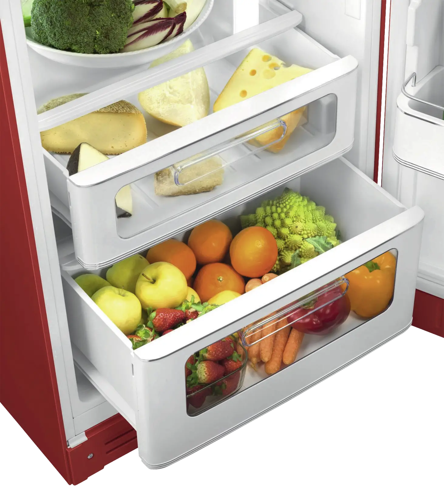 SMEG FAB30RRD6 Koel-vriescombinatie 50's Style - Rood