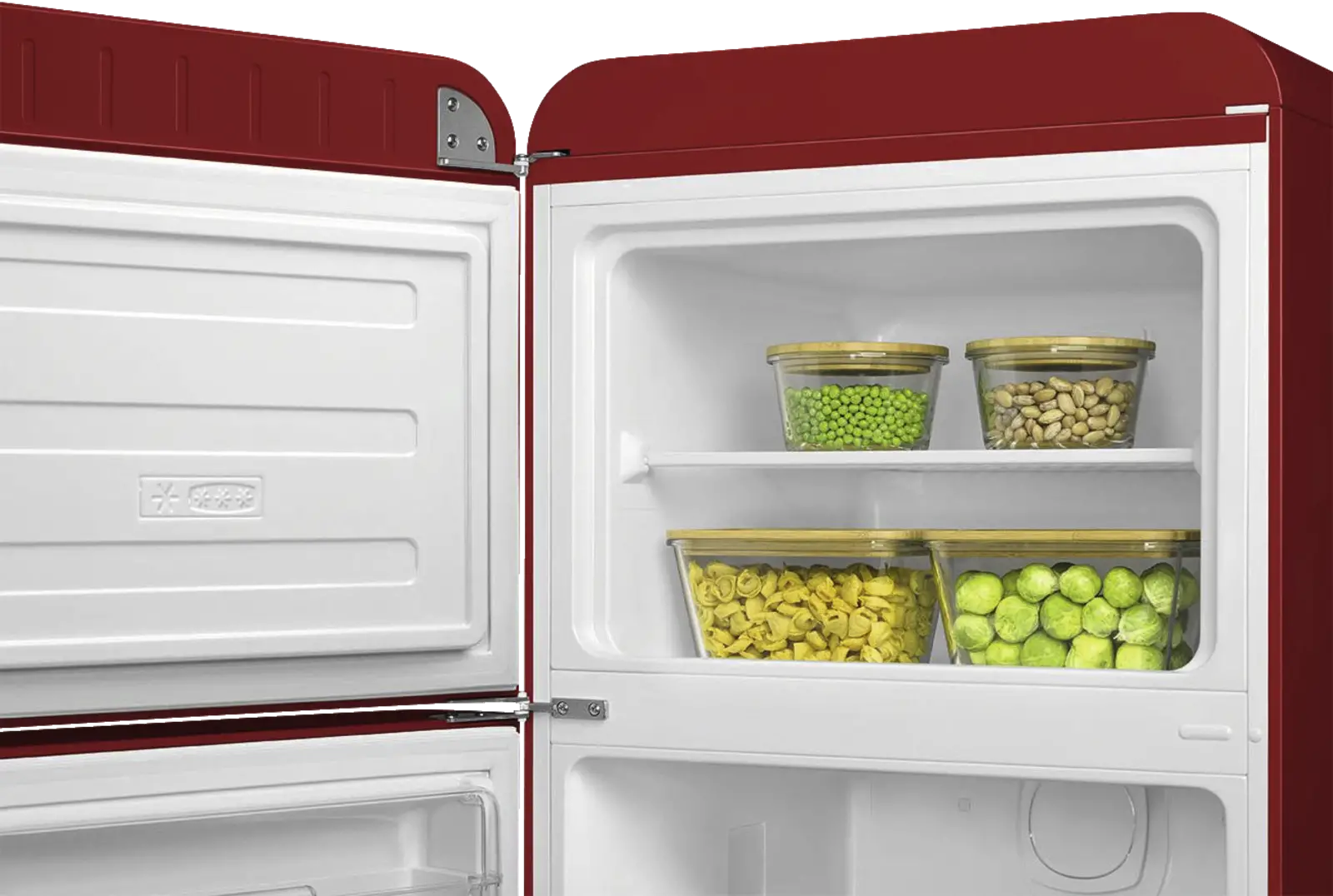SMEG FAB30LRD6 Koel-vriescombinatie 50's Style - Rood
