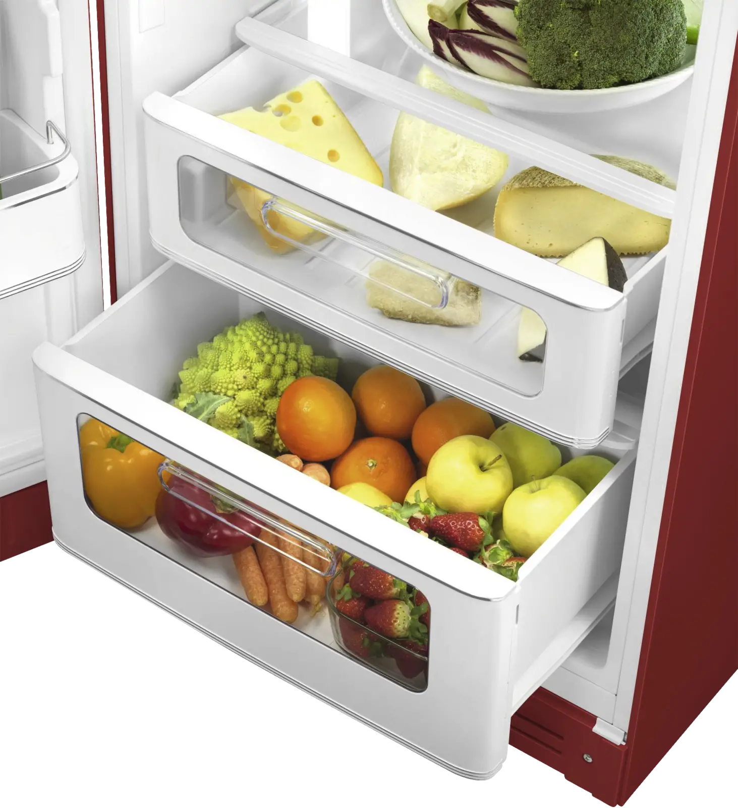 SMEG FAB30LRD6 Koel-vriescombinatie 50's Style - Rood
