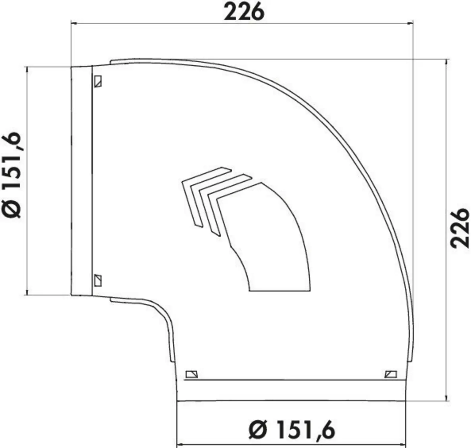 ATAG HD2023 Accessoire voor Afzuigkap