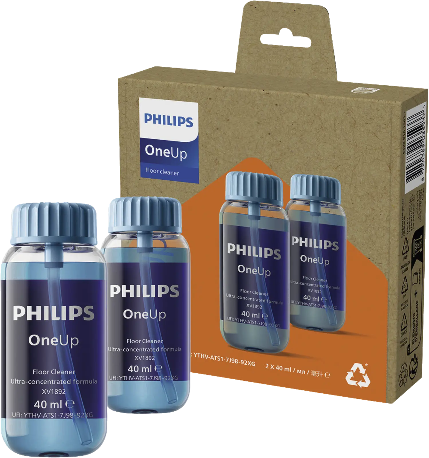 Philips XV1892/02 OneUp Vloerreiniger - 2 Stuks