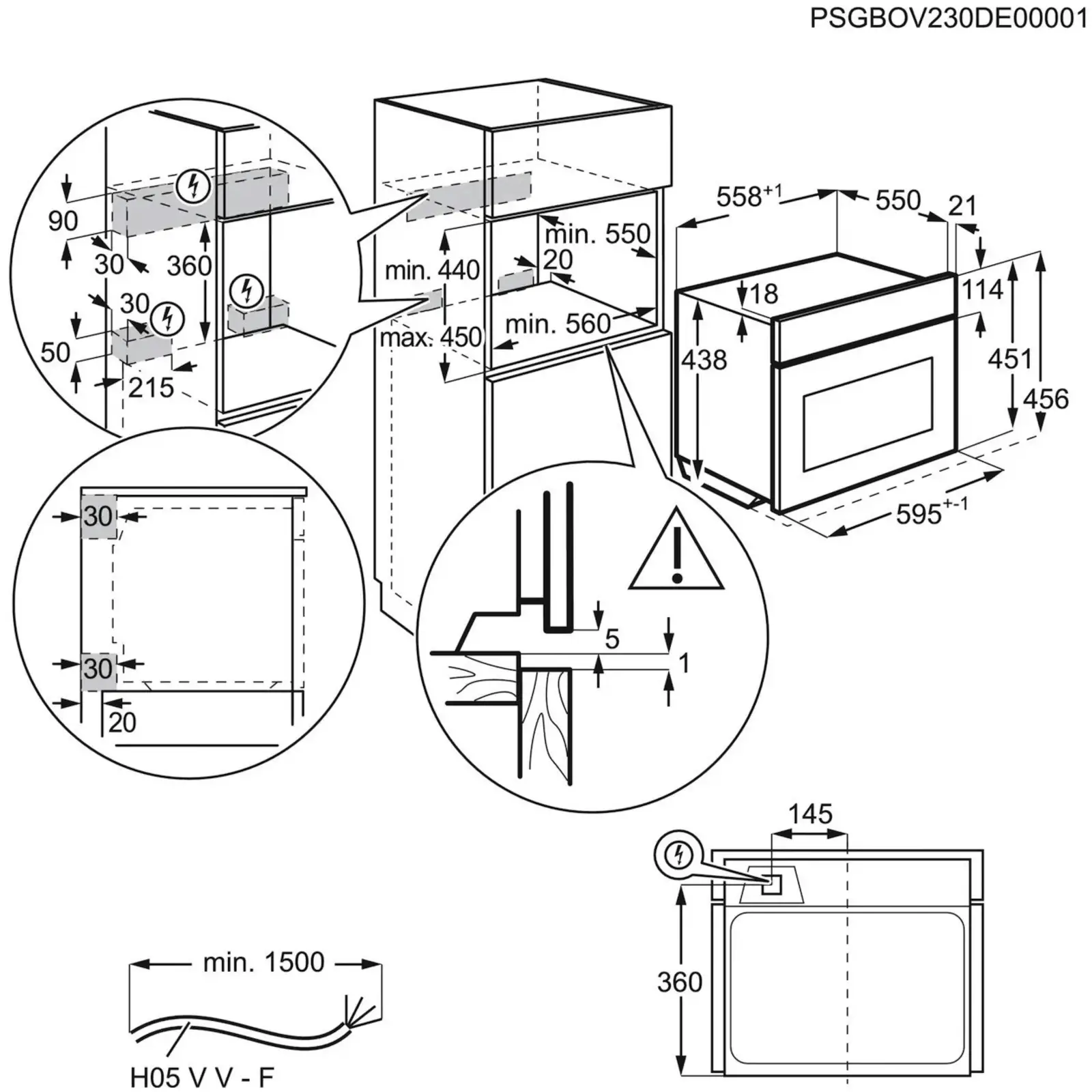 AEG OA5PK40K 5000 SurroundCook Inbouw Oven