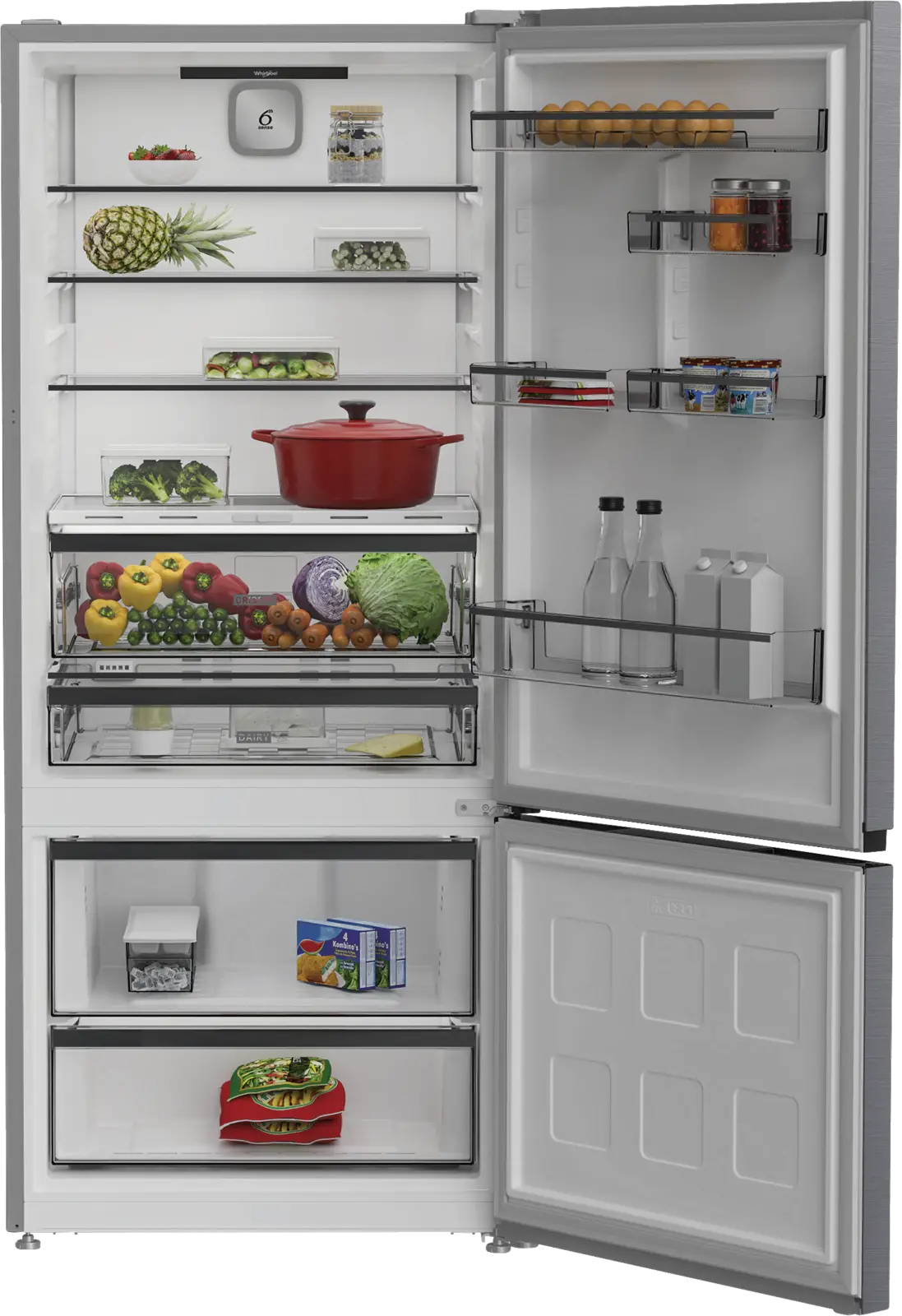 Whirlpool WHK2 6553 X5E Koel-vriescombinatie