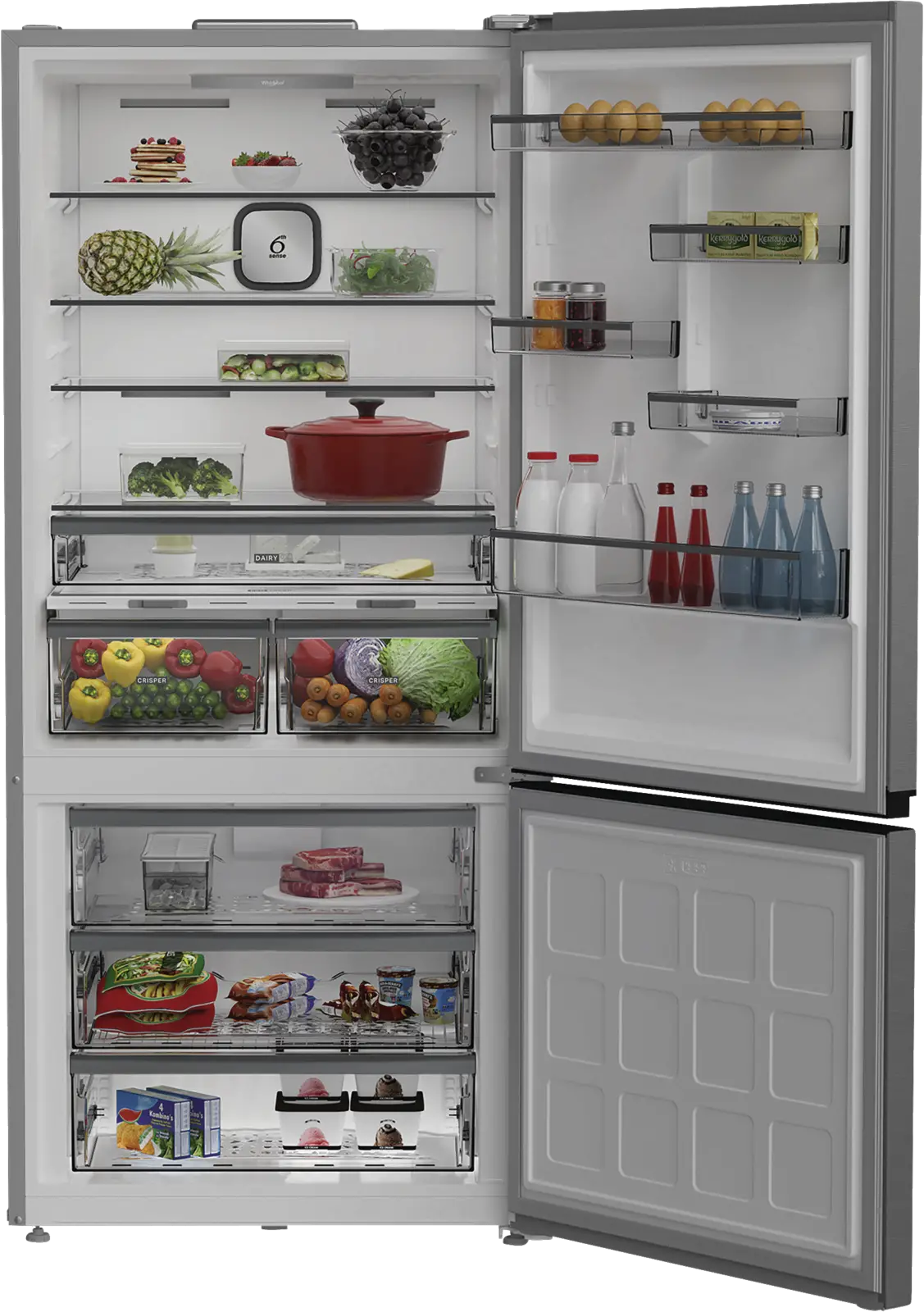 Whirlpool WHK2 6614 X6E Koel-vriescombinatie