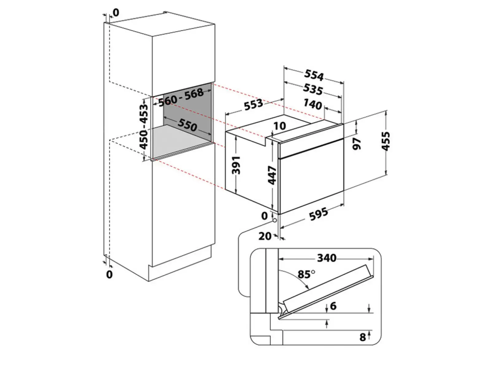 Whirlpool MBP A540 B Inbouw Combimagnetron