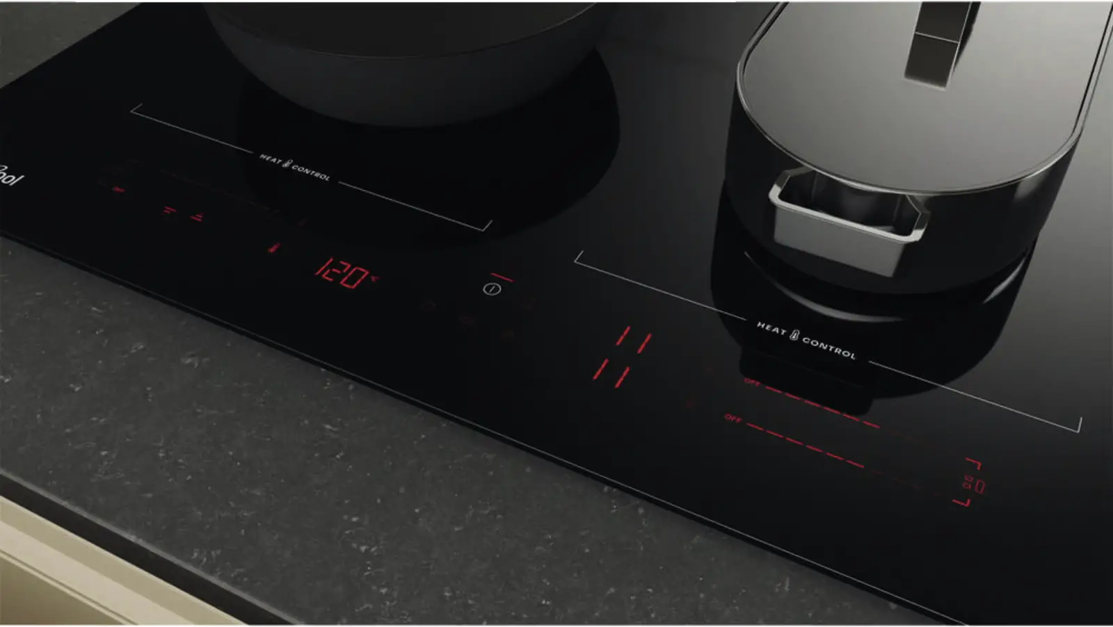 Whirlpool WTX6019DCF Inbouw Inductiekookplaat