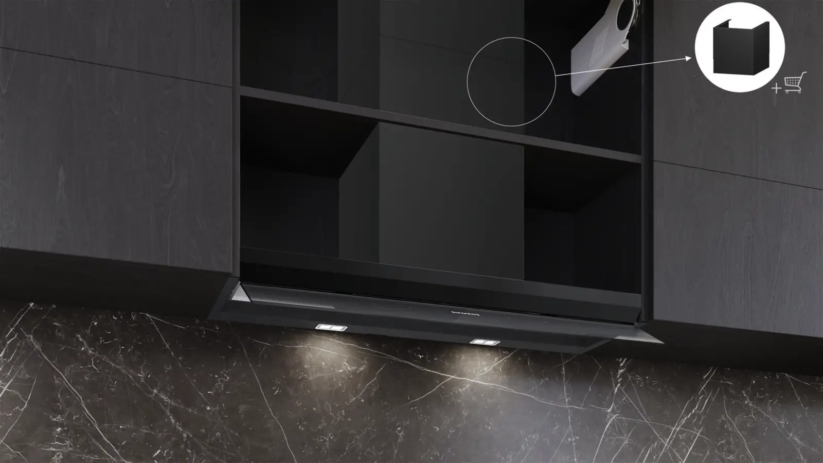 Siemens LJ97BDP60 iQ500 Geïntegreerde Blokdesign Schouwkap