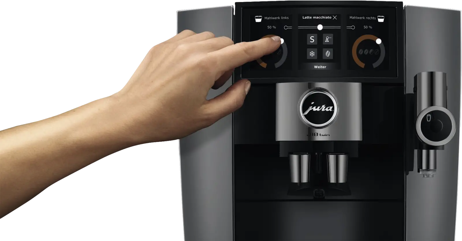 JURA J10 Twin Diamond Onyx (EA) Volautomatische Koffiemachine