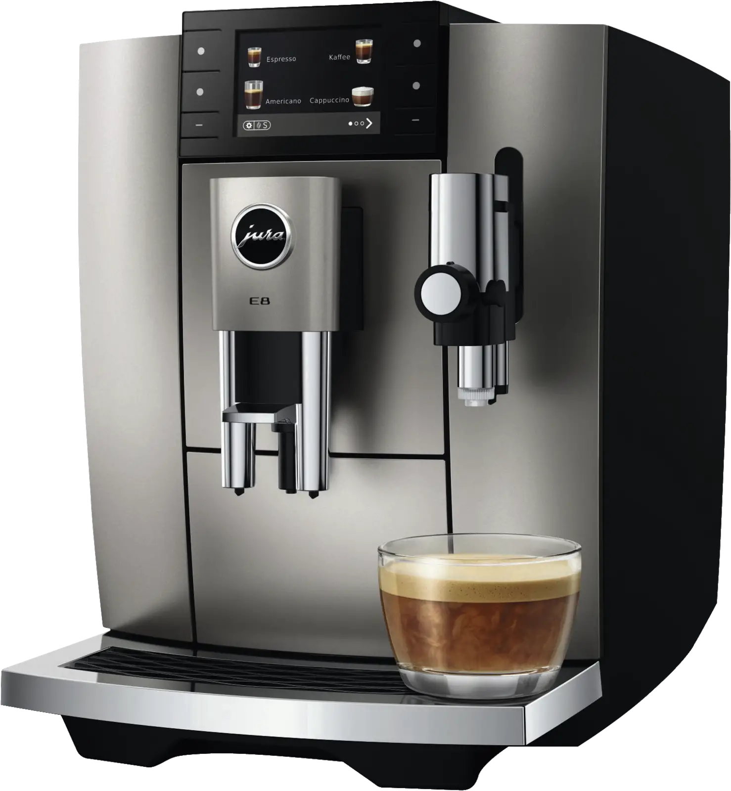 JURA E8 Midnight Silver (ED) Volautomatische Koffiemachine