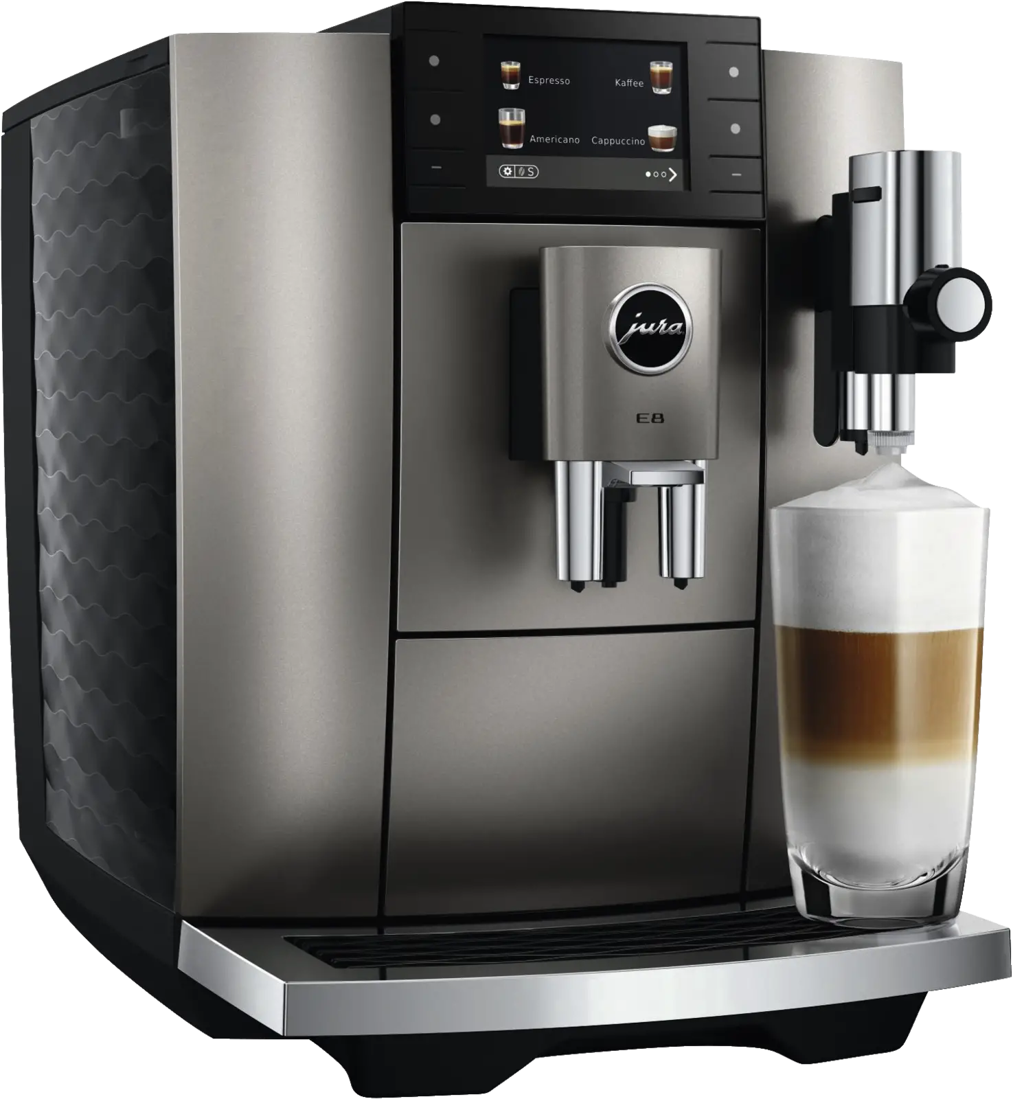 JURA E8 Midnight Silver (ED) Volautomatische Koffiemachine