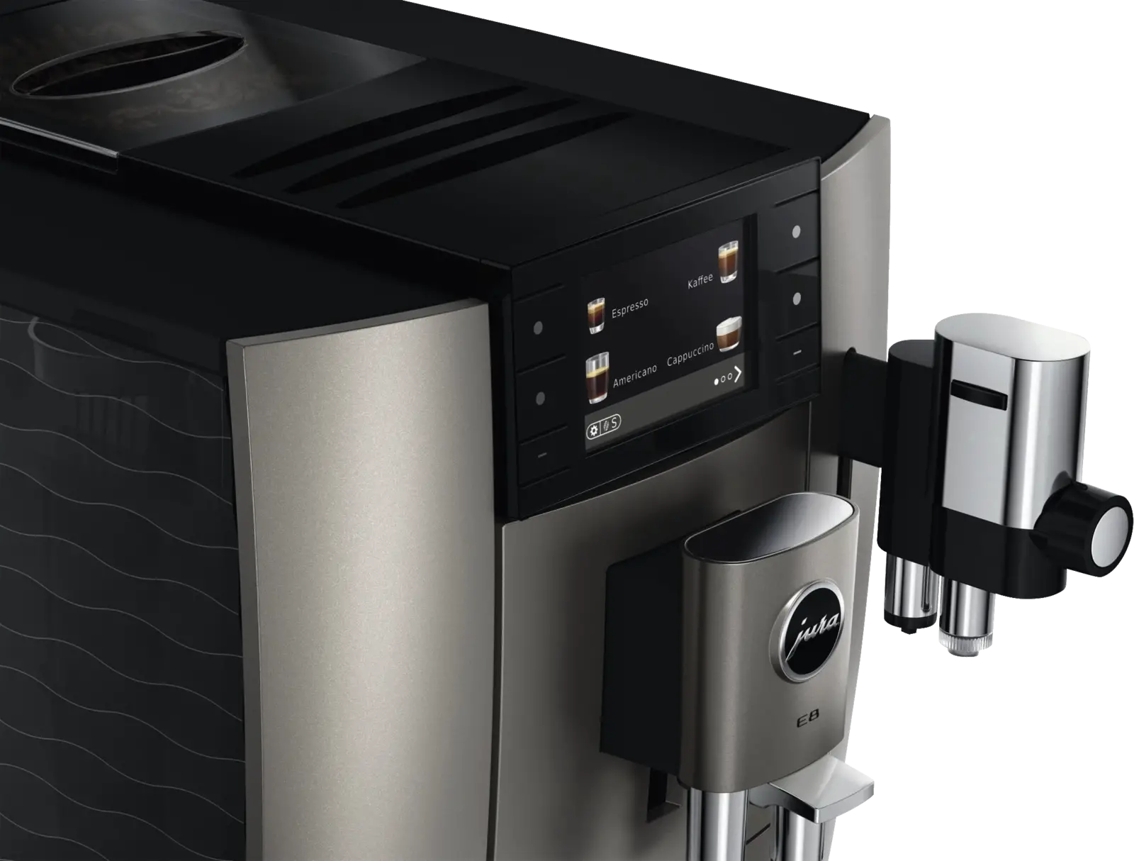 JURA E8 Midnight Silver (ED) Volautomatische Koffiemachine