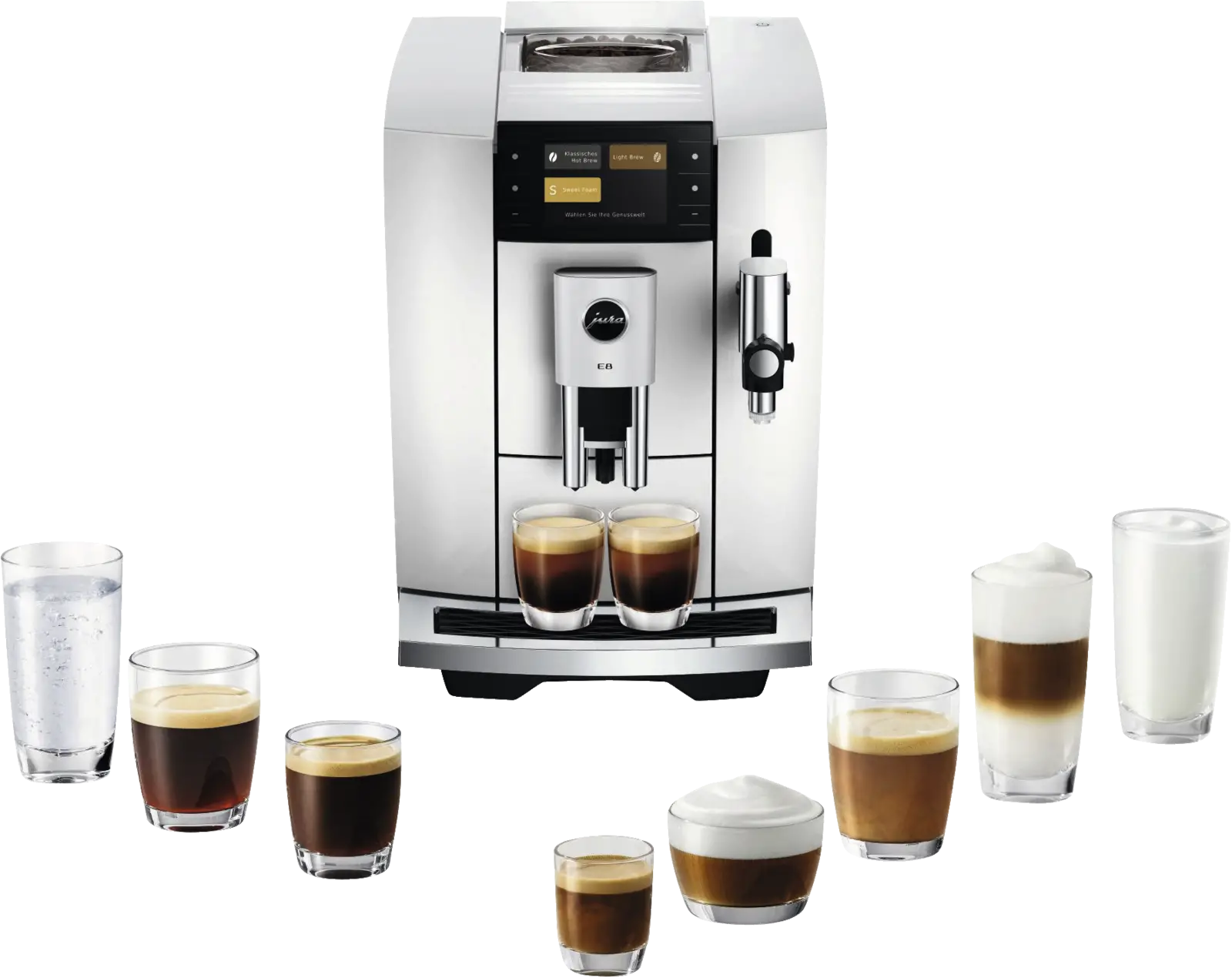 JURA E8 Piano White (ED) Volautomatische Koffiemachine