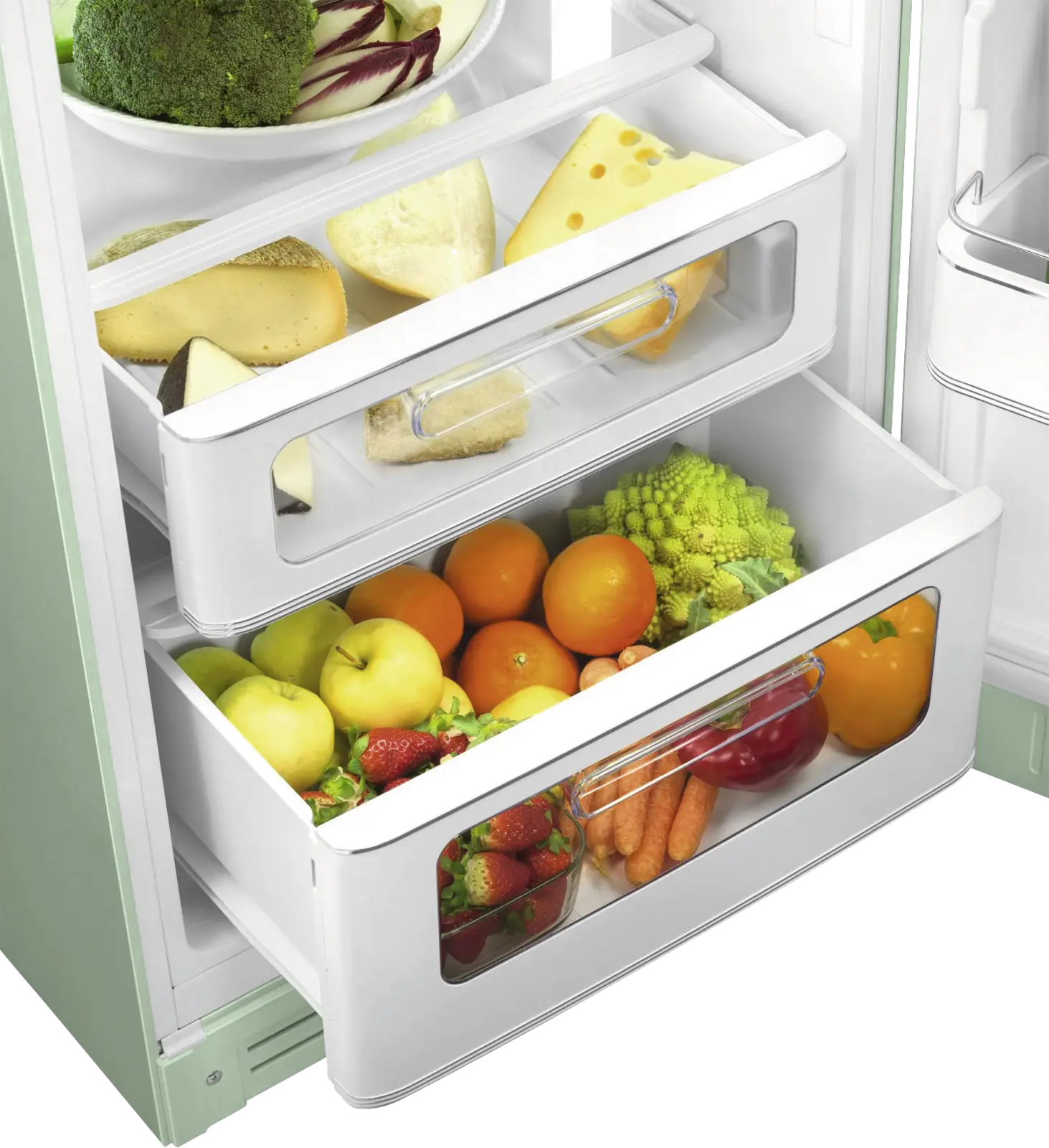 SMEG FAB30RPG6 Koel-vriescombinatie 50's Style - Watergroen