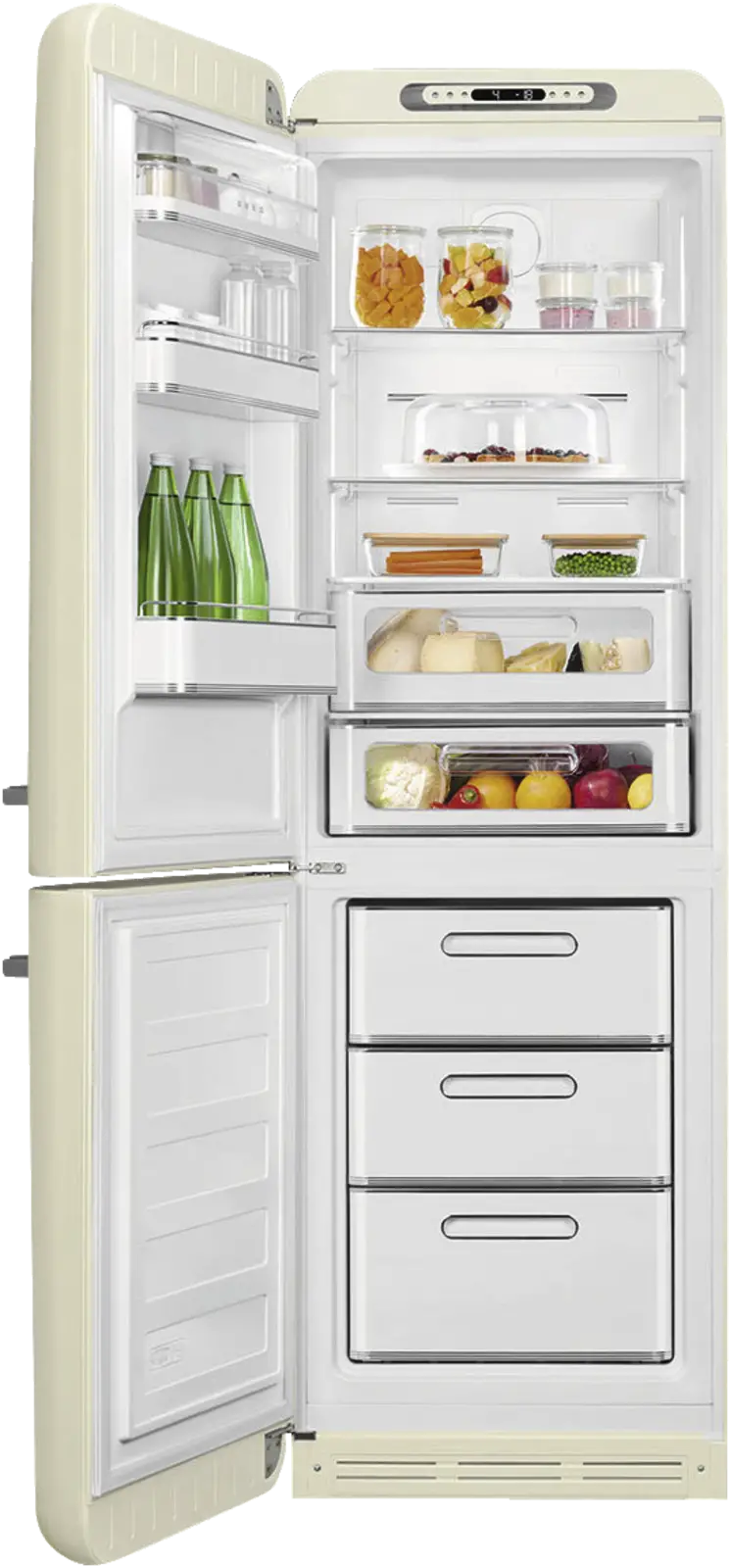SMEG FAB32LCR6 Koel-vriescombinatie 50's Style - Creme