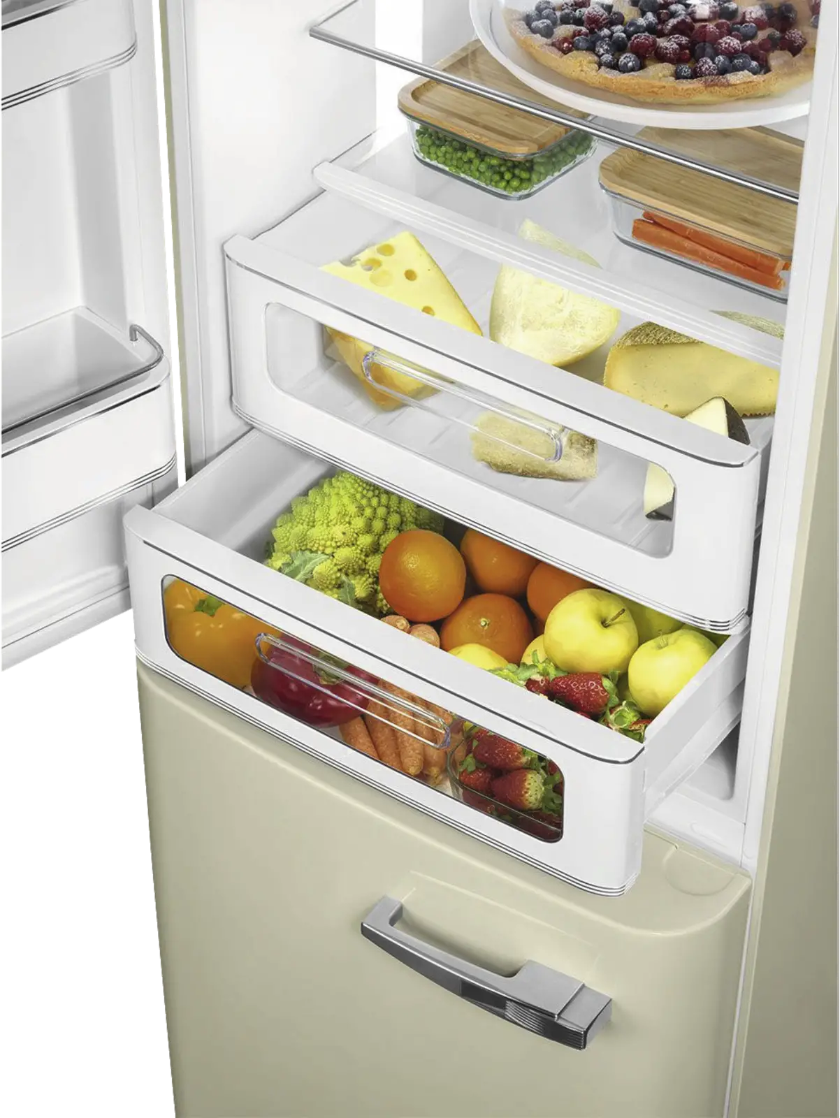 SMEG FAB32LCR6 Koel-vriescombinatie 50's Style - Creme