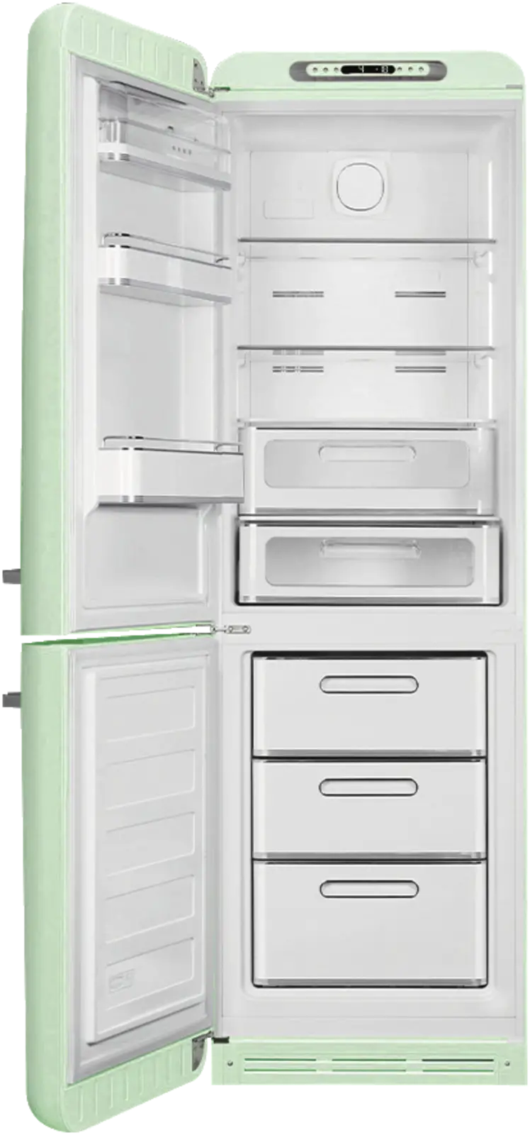 SMEG FAB32LPG6 Koel-vriescombinatie 50's Style - Watergroen