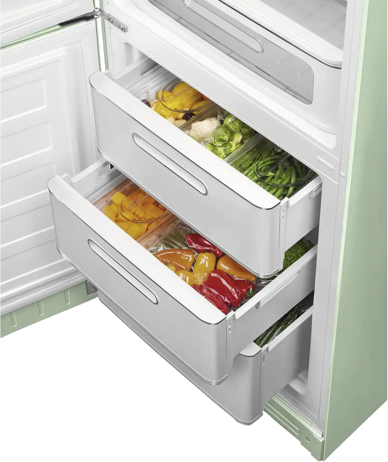 SMEG FAB32LPG6 Koel-vriescombinatie 50's Style - Watergroen