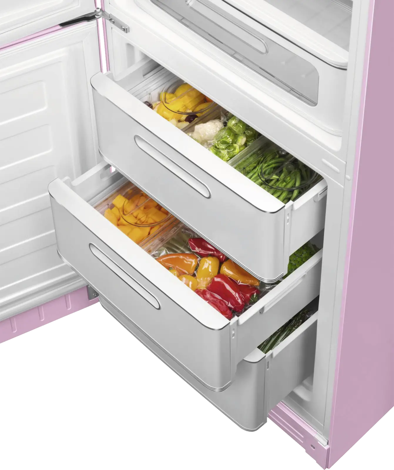 SMEG FAB32LPK6 Koel-vriescombinatie 50's Style - Roze
