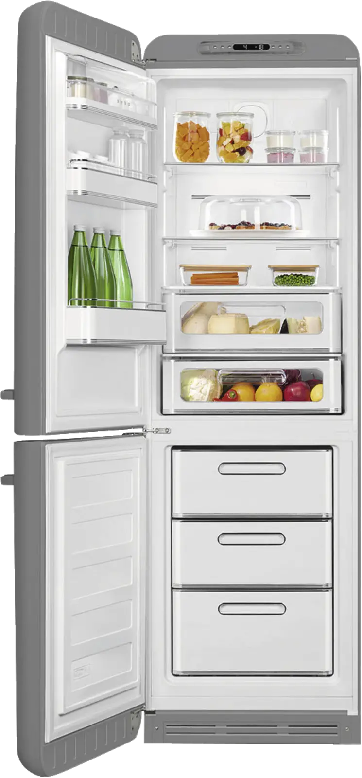 SMEG FAB32LSV6 Koel-vriescombinatie 50's Style - Zilver