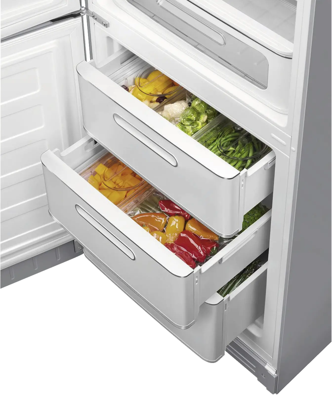 SMEG FAB32LSV6 Koel-vriescombinatie 50's Style - Zilver