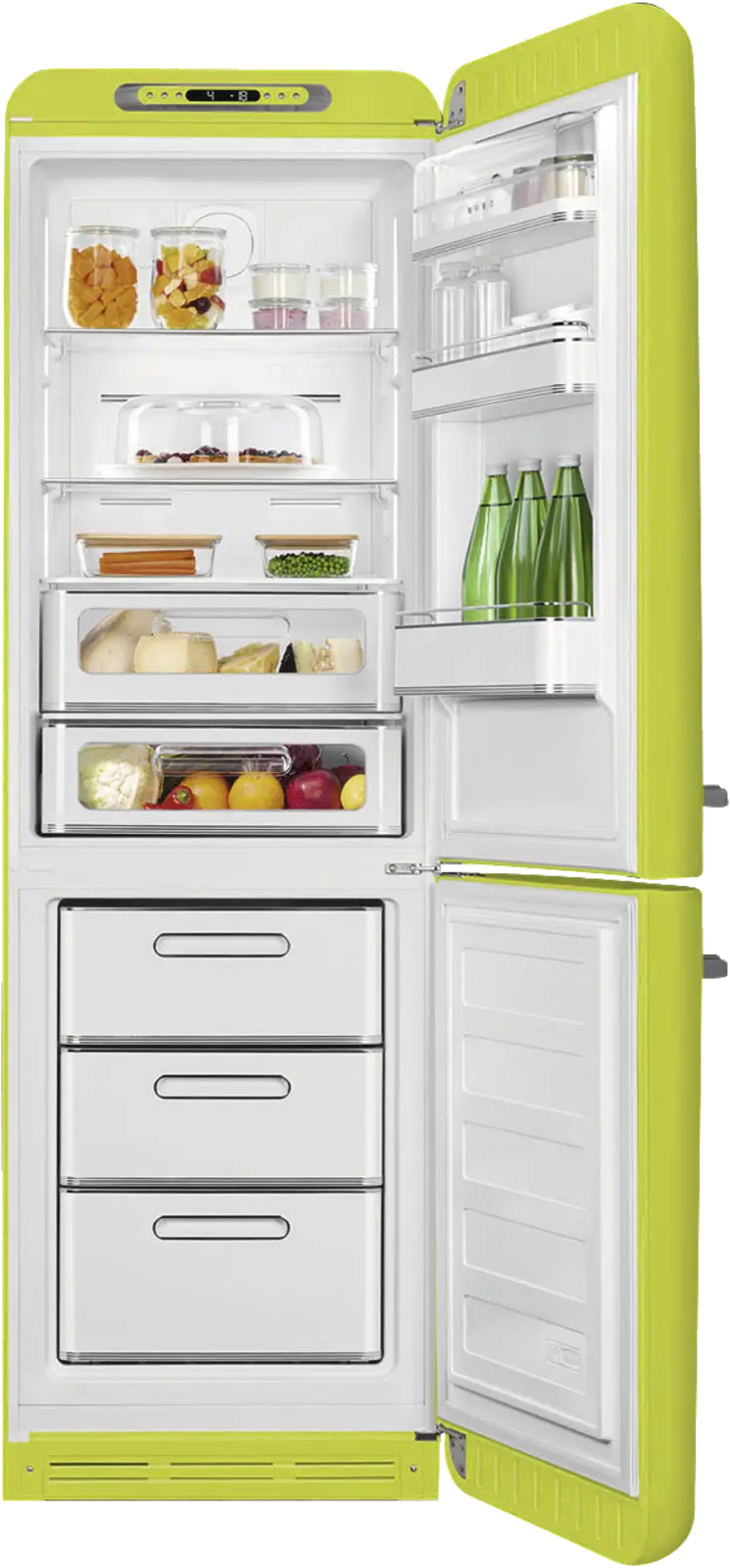 SMEG FAB32RLI6 Koel-vriescombinatie 50's Style - Limegroen