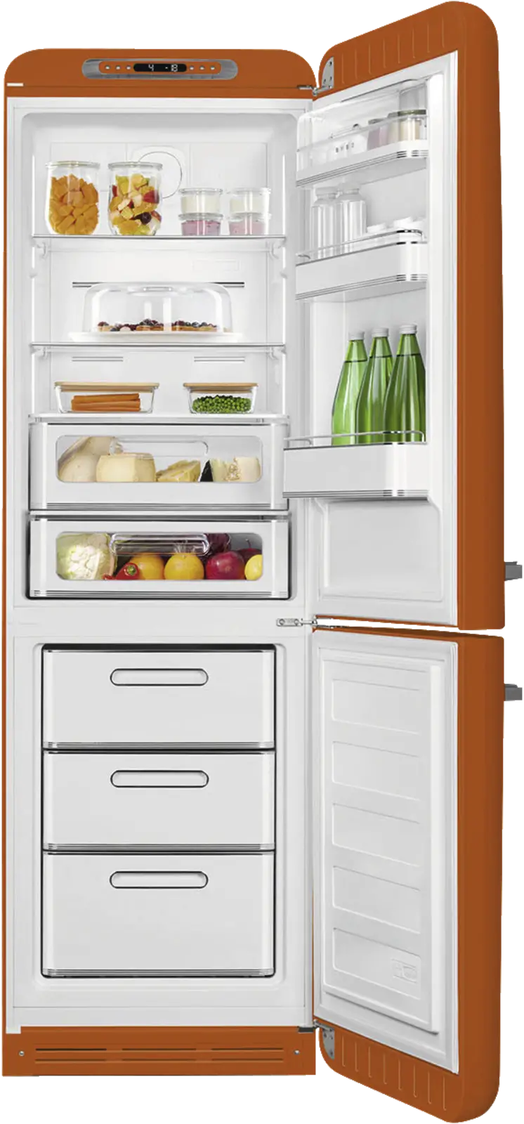 SMEG FAB32ROR6 Koel-vriescombinatie 50's Style - Oranje