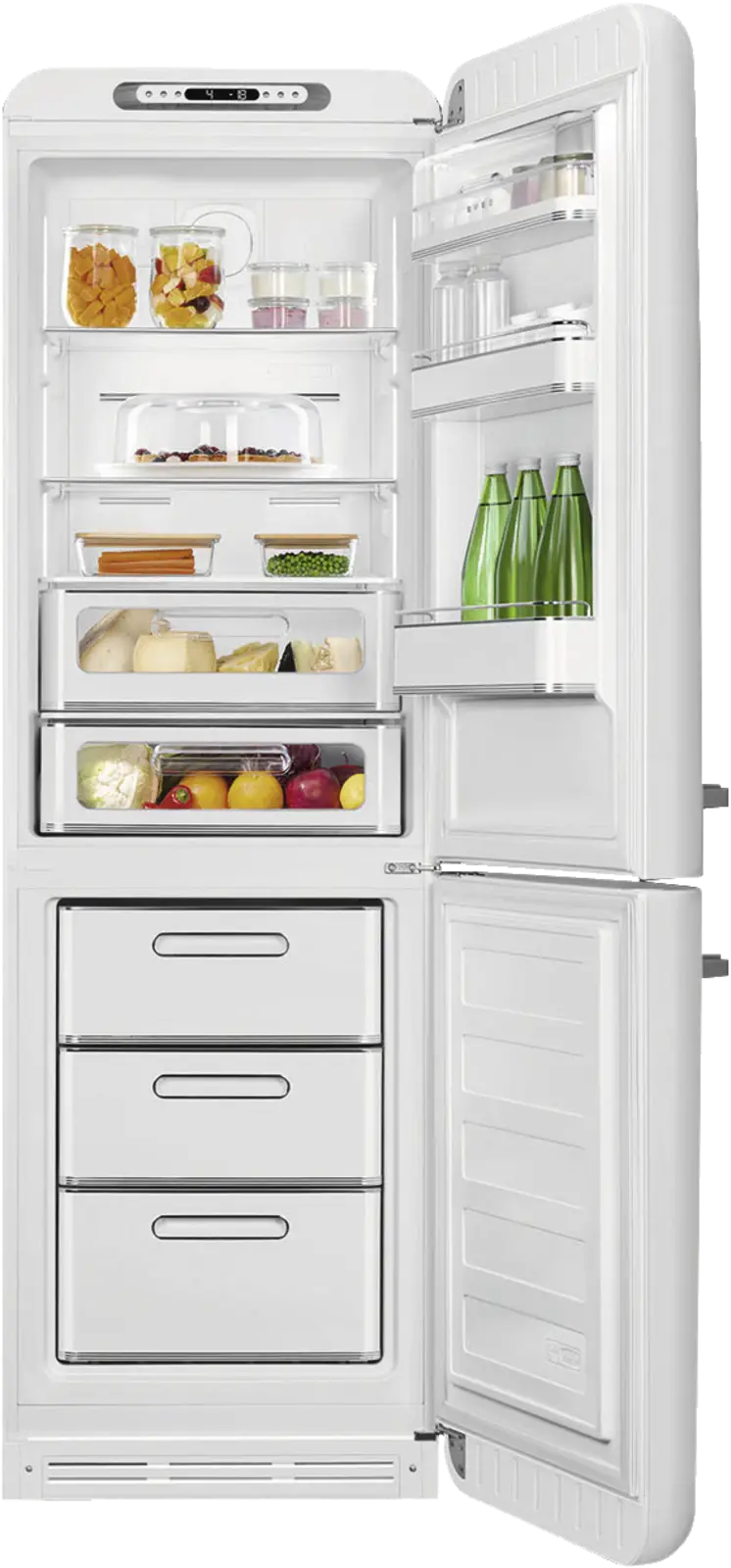 SMEG FAB32RWH6 Koel-vriescombinatie 50's Style - Wit
