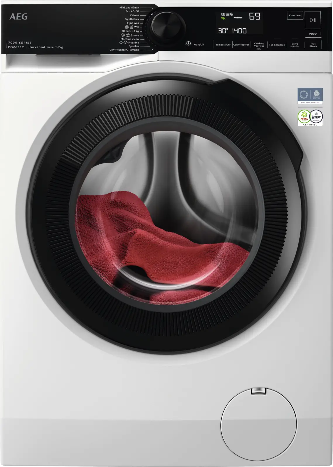 AEG LR7694EUD4 7000 ProSteam UniversalDose Wasmachine 