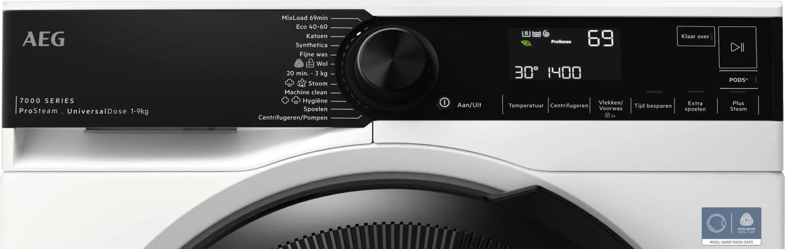 AEG LR7694EUD4 7000 ProSteam UniversalDose Wasmachine 