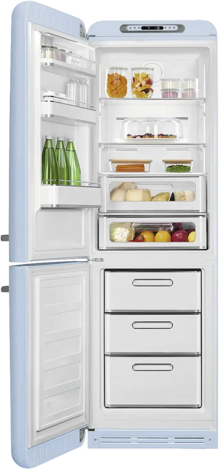 SMEG FAB32LPB6 Koel-vriescombinatie 50's Style - Pastel Blauw