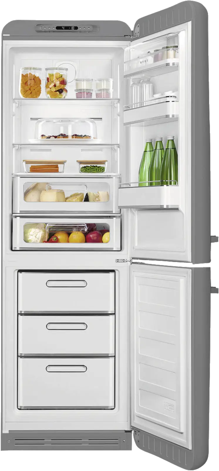 SMEG FAB32RSV6 Koel-vriescombinatie 50's Style - Zilver