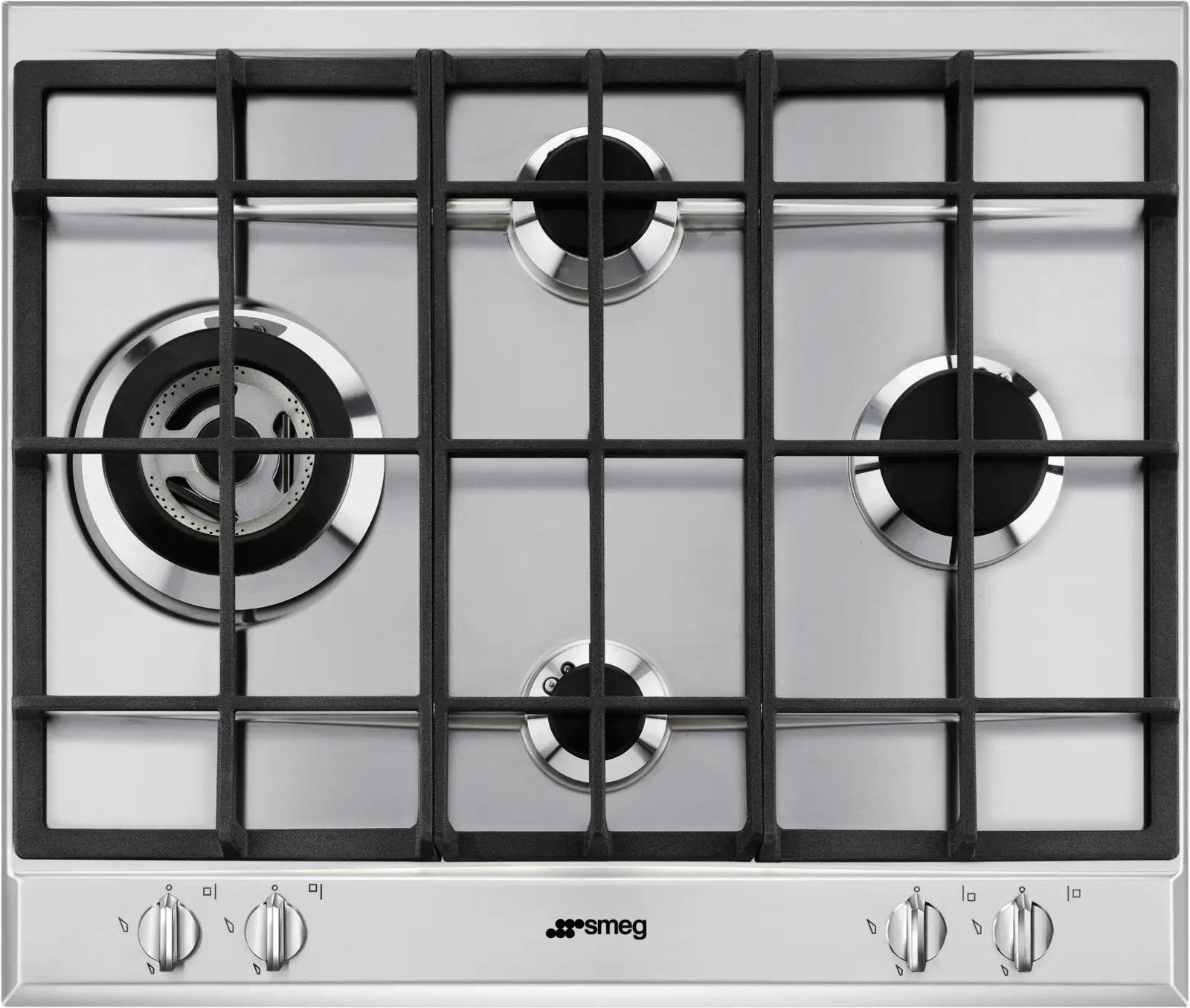 SMEG P261XGHNLK Inbouw Gas Kookplaat