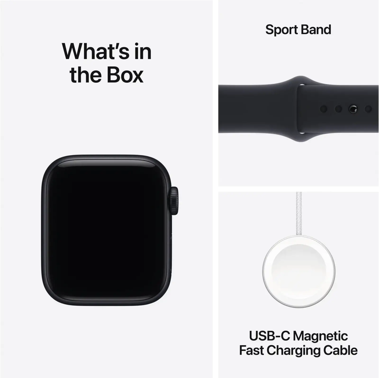 Apple Watch SE 3 40Mm GPS Sportband S/M Zwart
